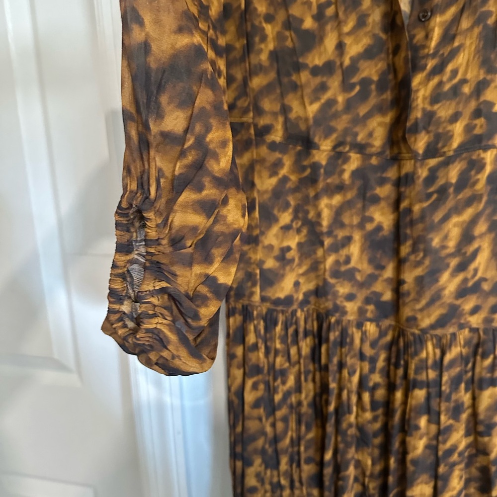 H&M Red Long Sleeve V-Neck Sundress - Picture 3 of 13